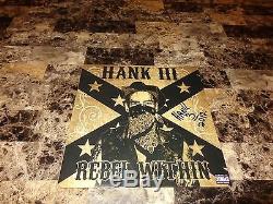 Hank Williams III 3 Signed Rebel Within Vinyl Country Record Store Day CD + COA