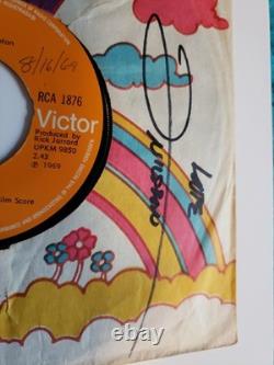 Harry Nilsson Signed 45 Sleeve withCOA, Everybody's Talkin' 1969