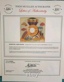 Harry Nilsson Signed 45 Sleeve withCOA, Everybody's Talkin' 1969