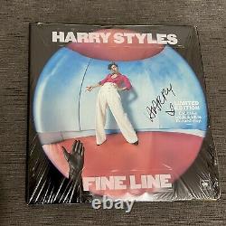 Harry Styles Fine Line Signed Black & White Splatter 2LP Vinyl