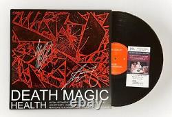 Health Band Signed Death Magic Vinyl Record Jake Duzsik John Famiglietti Jsa Coa