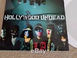 Hollywood Undead SIGNED AUTOGRAPH box +vinyl LP