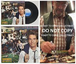 Huey Lewis signed Sports album COA exact proof autographed Vinyl Record