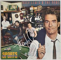 Huey Lewis signed Sports album COA exact proof autographed Vinyl Record