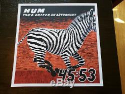 Hum Vinyl Youd Prefer An Astronaut 1995 1st Pressing Black with signed Print