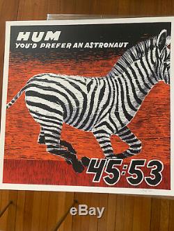 Hum Youd Prefer An Astronaut LP 1995 1st Press Black Vinyl with signed print