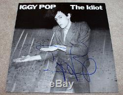 IGGY POP SIGNED AUTHENTIC'THE IDIOT' VINYL RECORD LP withCOA PROOF THE STOOGES