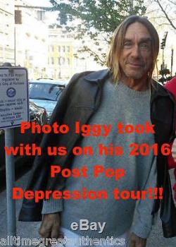IGGY POP SIGNED AUTHENTIC'THE IDIOT' VINYL RECORD LP withCOA PROOF THE STOOGES