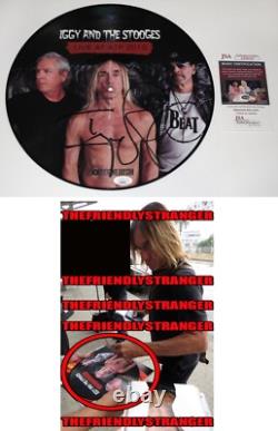 IGGY POP signed LIVE AT ATP 2010 RSD VINYL RECORD Picture Disc EXACT PROOF JSA