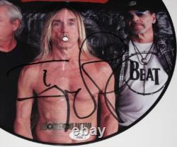 IGGY POP signed LIVE AT ATP 2010 RSD VINYL RECORD Picture Disc EXACT PROOF JSA