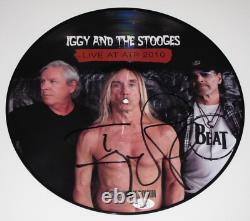 IGGY POP signed LIVE AT ATP 2010 RSD VINYL RECORD Picture Disc EXACT PROOF JSA
