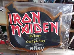 IRON MAIDEN The Trooper EMIP 5397 Vinyl PICTURE DISC SIGNED BY Nicko McBrain