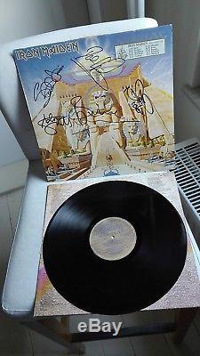 IRON MAIDEN fully autographed Vinyl LP Powerslave (1984)