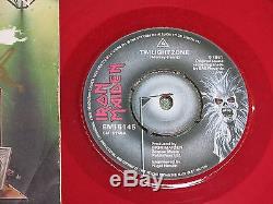 IRON MAIDEN twilight zone EMI 7-inch Red Vinyl AUTOGRAPHED EMI 5145