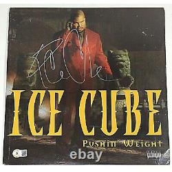 Ice Cube Autograph Pushin' Weight Vinyl Record Album Cover Beckett NWA Signed