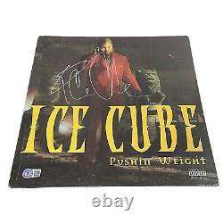 Ice Cube Autograph Pushin' Weight Vinyl Record Album Cover Beckett NWA Signed