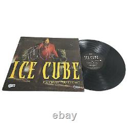 Ice Cube Autograph Pushin' Weight Vinyl Record Album Cover Beckett NWA Signed