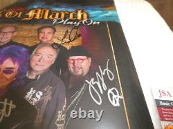Ides Of March Signed New Album JSA #QQ40465 Jim Peterik +4 LP Vinyl Record Band