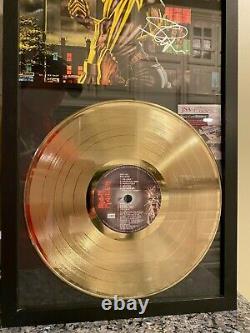 Iron Maiden Killers Steve Harris Signed, JSA COA, with Decorative Gold Record