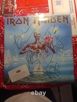 Iron Maiden Vinyl Seventh Son Of A Seventh Son Autographed By All Members And