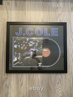 J COLE Autograph Signed 2014 Forest Hills Drive Vinyl Record LP FRAMED! JSA COA