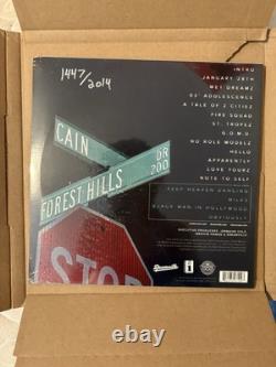 J Cole 2014 Forest Hills Drive Alternate Cover Vinyl #1447 /2014 Autographed