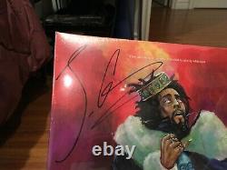 J. Cole KOD LP Signed Limited Edition Red Vinyl Autographed Sealed NEW RARE