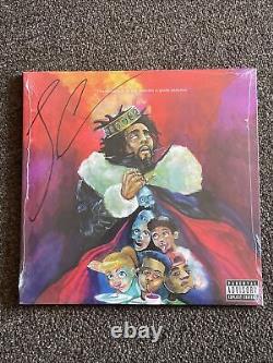 J. Cole KOD Signed Auto Limited Edition Red Marble Vinyl LP Sealed Rare NEW