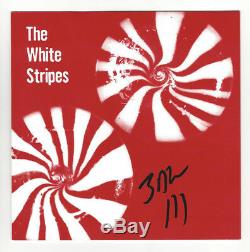 JACK WHITE SIGNED THE WHITE STRIPES 7 SINGLE VINYL RECORD 45 LAFAYETTE withCOA