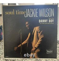 JACKIE WILSON soul time BRUNSWICK Autograph Signed Lp Vinyl Rare BL-54118 1965