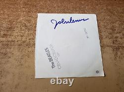 JOHN LENNON HAND SIGNED VG+ SLEEVE 1976 Beatles Ob-La-Di, Ob-La-Da/Julia 4347 45