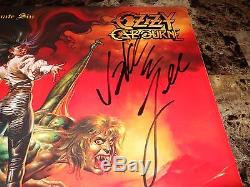 Jake E. Lee Rare Hand Signed Ultimate Sin Vinyl LP Record Ozzy Osbourne Badlands