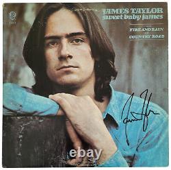 James Taylor Signed Sweet Baby James Album Vinyl Record COA Exact Proof Auto