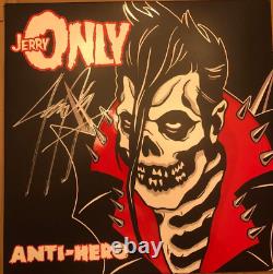 Jerry Only Anti-Hero SIGNED Vinyl LP GLOW IN THE DARK #'d/300 NEW Misfits RARE