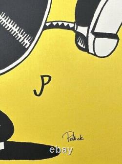 Jim Pollock Walking Vinyl Record GOLD Limited Ed xx/100 Hand Signed Art Print #d