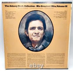 Johnny Cash Signed Album Autographed Greatest Hit Volume 2 Vinyl Record WithCOA
