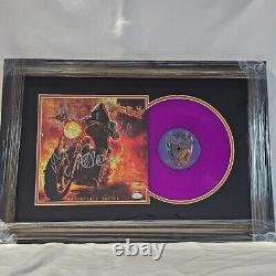 Judas Priest Band Signed Autographed Invincible Shield JSA Purple Record Vinyl