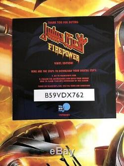 Judas Priest-FIREPOWER fully AUTOGRAPHED Vinyl
