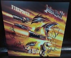 Judas Priest Firepower 2lp Signed Autographed 180 Gram Vinyl Record, Full Band