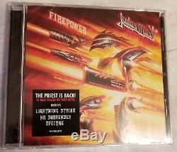 Judas Priest vinyl LP signed autographed by entire band Firepower Halford Tipton