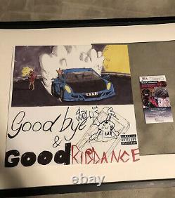 Juice WRLD Autograph Goodbye And Good Riddance Signed Vinyl JSA COA Rare Sketch