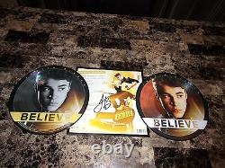 Justin Bieber Hand Signed Believe Limited Edition Tour Double Vinyl Record 1000