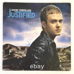 Justin Timberlake Signed Autograph Album Vinyl Record Justified with Beckett COA