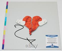 KANYE WEST SIGNED'808s & HEARTBREAK' VINYL ALBUM RECORD LP 2 BECKETT COA BAS