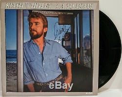 KEITH WHITLEY Signed Autograph LP Cover L. A. To Miami Vinyl Record JSA LOA