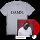 Kendrick Lamar Damn 2xlp Red Vinyl Autographed Signed Lim Ed + Xlarge Tshirt