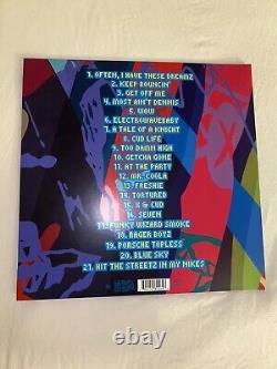 KID CUDI Signed INSANO Translucent Red Vinyl 2LP Record Fingerprints Long Beach