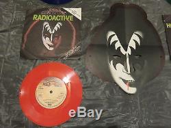 KISS 1978 solo 7 color vinyl signed by Peter Criss and Ace Frehley w Masks