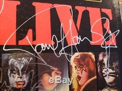 KISS ALIVE II SIGNED Autographed IN SILVER BY All Four Members NICE! 2 VINYL LP