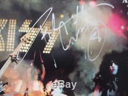 KISS ALIVE SIGNED Autographed IN SILVER BY All Four BLUE LABEL PRESS VINYL LP